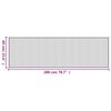vidaXL Tappeto Rettangolare Marrone Scuro 60x200 cm in Bamb&ugrave;