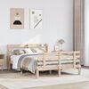 vidaXL Giroletto con Testiera 160x200 cm in Legno Massello di Pino