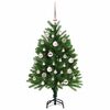 vidaXL Albero di Natale con 150 LED con supporto Verde 120 cm PE