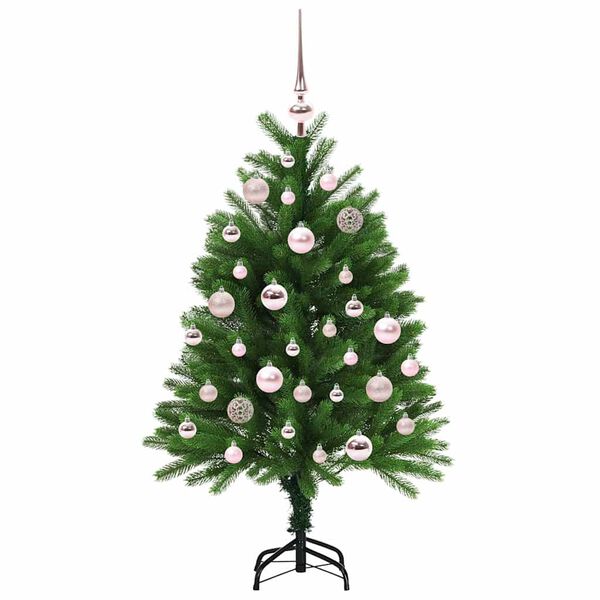 vidaXL Albero di Natale con 150 LED con supporto Verde 120 cm PE