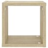 vidaXL Mensole a Cubo 6 pz Rovere Sonoma 22x15x22 cm