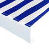 vidaXL Tendone Parasole in Tela Blu e Bianco 500x300 cm