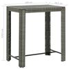 vidaXL Set da Bar da Giardino 5 pz con Cuscini in Polyrattan Grigio
