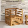 vidaXL Set di divani da esterno Naturale 67 x 63 x 73 cm