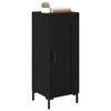 vidaXL Credenza Olden Rovere Nero 34,5 x 34 x 90 cm