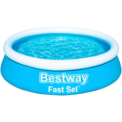 Bestway Set Piscina Gonfiabile Fast Rotonda 183x51 cm Blu