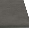 vidaXL Pannelli Murali 12 pz Grigio Scuro 60x15 cm Velluto 1,08 m²