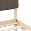 vidaXL Letto con Testiera Rivestita Talpa 75 x 190 cm Pino massello