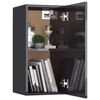 vidaXL Mobili Porta TV 2pz Nero Lucido 30,5x30x60 cm Legno Multistrato