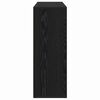vidaXL Credenza 2 pcs Rovere Nero 60 x 31 x 84 cm Legno multistrato
