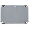 vidaXL Letto per Cani Grigio chiaro 90 x 55 x 18 cm Acciaio