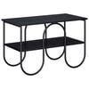vidaXL Supporto TV 80 x 40 x 50 cm Rovere Nero Legno multistrato