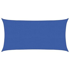 vidaXL Telo Ombra 2 x 6 m HDPE Rettangolare Blu