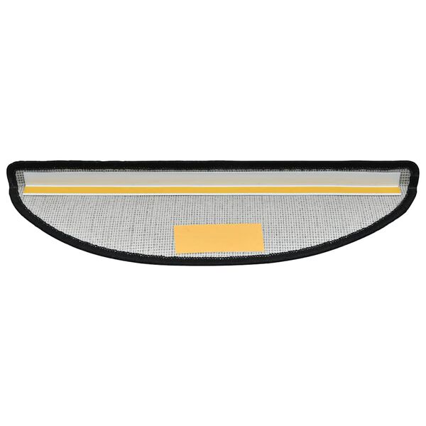 vidaXL Tappetini per scale 20 pz 65x24x4 cm Grigio scuro Semicircolari Grandi