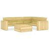 vidaXL Set Divani da Giardino 2 pz in Legno di Pino Impregnato