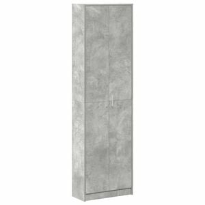 vidaXL Guardaroba Grigio cemento 55 x 25 x 189 cm Legno multistrato