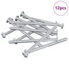 vidaXL Vite 12 pz Argento M6 x 85 mm Acciaio