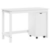 vidaXL Set di Scrivania e Armadietto 2 pz Bianco