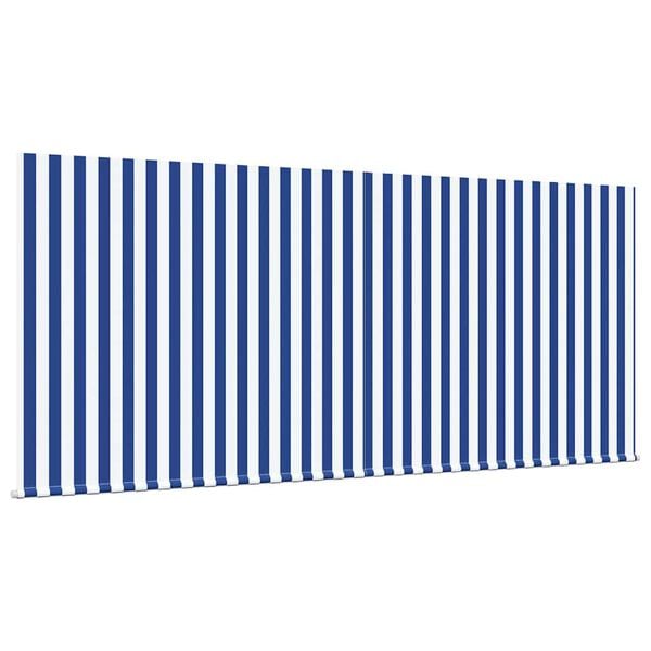 vidaXL Tenda Retrattile Blu e Bianco 300 x 200 cm