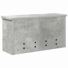 vidaXL Appendiabiti a muro Grigio cemento 50 x 16 x 26 cm