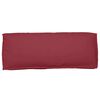 vidaXL Cuscino per schienale pallet Rosso Vino 120 x 40 x 12 cm
