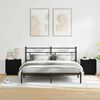 vidaXL Armadio da Notte 2 pcs Nero 44 x 34,5 x 45 cm Legno multistrato