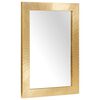 vidaXL Specchio da bagno Montaggio a parete Oro 50 x 2,5 x 70 cm