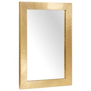vidaXL Specchio da bagno Montaggio a parete Oro 50 x 2,5 x 70 cm