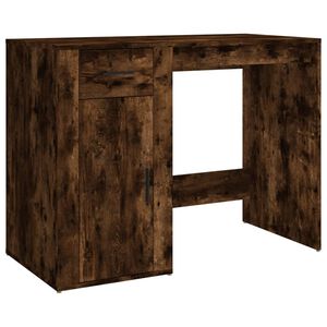 vidaXL Scrivania Rovere Fumo 100x49x75 cm in Legno Multistrato