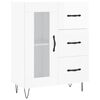 vidaXL Credenza Bianco Lucido 69,5x34x180 cm in Legno Multistrato