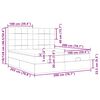 vidaXL Struttura Letto Pouf con Materassi 200x200 cm Velluto