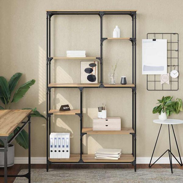 vidaXL Libreria Rovere artigianale 99 x 35,5 x 176 cm