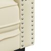 vidaXL Divano Chesterfield a 2 Posti Crema in Similpelle