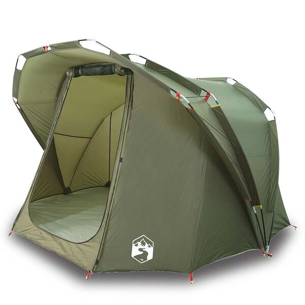 vidaXL Tenda da Pesca per 4 Persone Verde Oliva Impermeabile