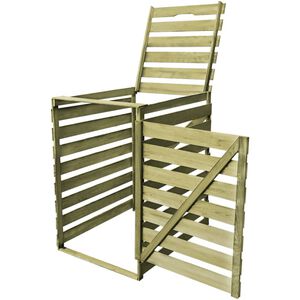 vidaXL Copribidone per Spazzatura Singolo 240 L in Legno Impregnato