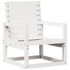 vidaXL Sedia da Giardino Bianca 57,5x63x76 cm Legno Massello di Pino