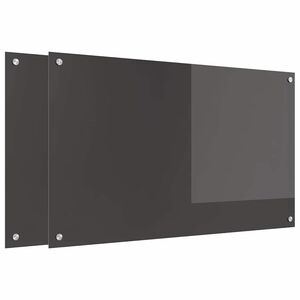 vidaXL Rivestimento da Cucina 2 pcs Grigio scuro 100 x 60 cm