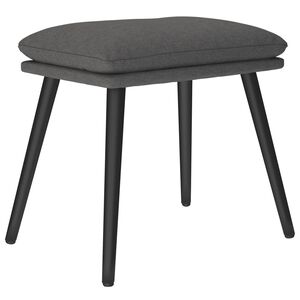 vidaXL Poggiapiedi Grigio Scuro 45x29,5x35 cm in Tessuto