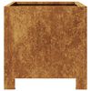 vidaXL Fioriere da Giardino 2 pz 30x30x30 cm in Acciaio Corten