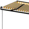 vidaXL Tenda da Sole Retrattile Automatica 400x350 cm Gialla e Bianca