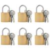 vidaXL U Lock con Chiavi 6 pcs Ottone Ferro