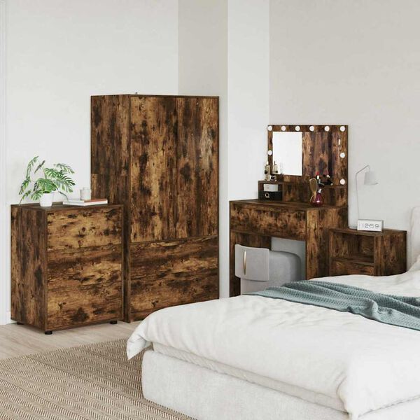 vidaXL Armadio Rovere fum&eacute; 60 x 48 x 81 cm Legno multistrato