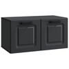 vidaXL Mobile Porta TV da Muro Nero 59,5 x 31 x 30 cm
