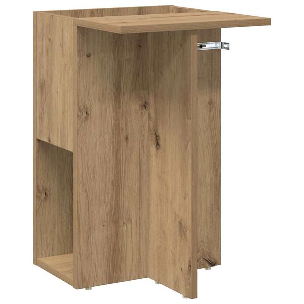 vidaXL Tavolino Rovere artigianale 35 x 40 x 55 cm Legno multistrato