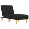 vidaXL Chaise Longue in Tessuto Nero