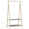 vidaXL Appendiabiti con Ripiani 96x45,5x150,5 cm in Bamb&ugrave;