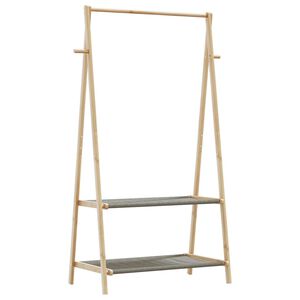 vidaXL Appendiabiti con Ripiani 96x45,5x150,5 cm in Bamb&ugrave;