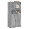 vidaXL Credenza con Ante Grigio Sonoma 68x37x142 cm Legno Multistrato
