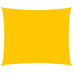vidaXL Vela Parasole 160 g/m&sup2; Quadrata Giallo 4x4 m in HDPE