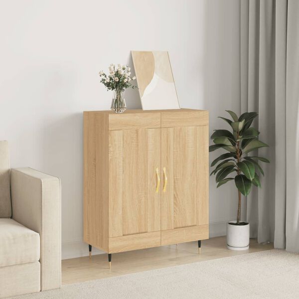 vidaXL Credenza Rovere Sonoma 69,5x34x90 cm in Legno Multistrato
